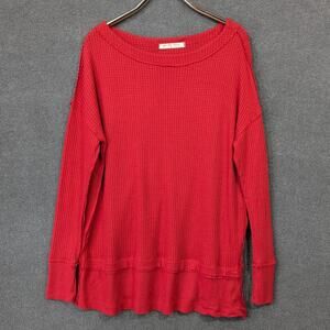 Free People Top Womens Medium North Shore Thermal Knit Tunic Phoenix Layered
